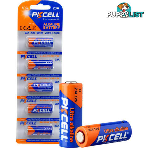 PK5P23A 12V ALKALINE 23A BATTERY 5PK NO MERCURY