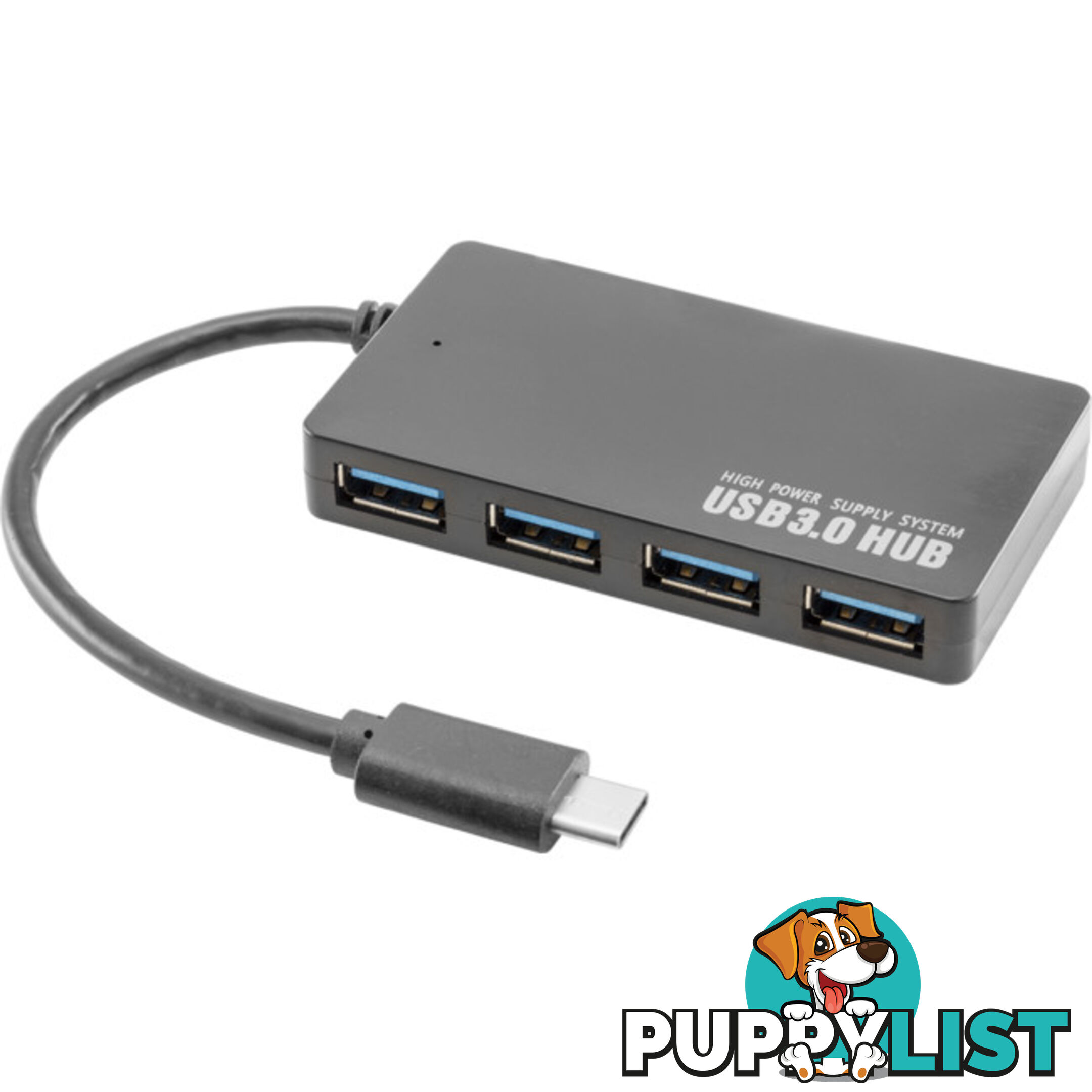 HUB3C4 USB-C HUB WITH 4 USB-A SOCKETS TYPE C