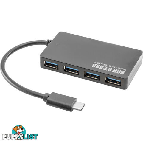 HUB3C4 USB-C HUB WITH 4 USB-A SOCKETS TYPE C