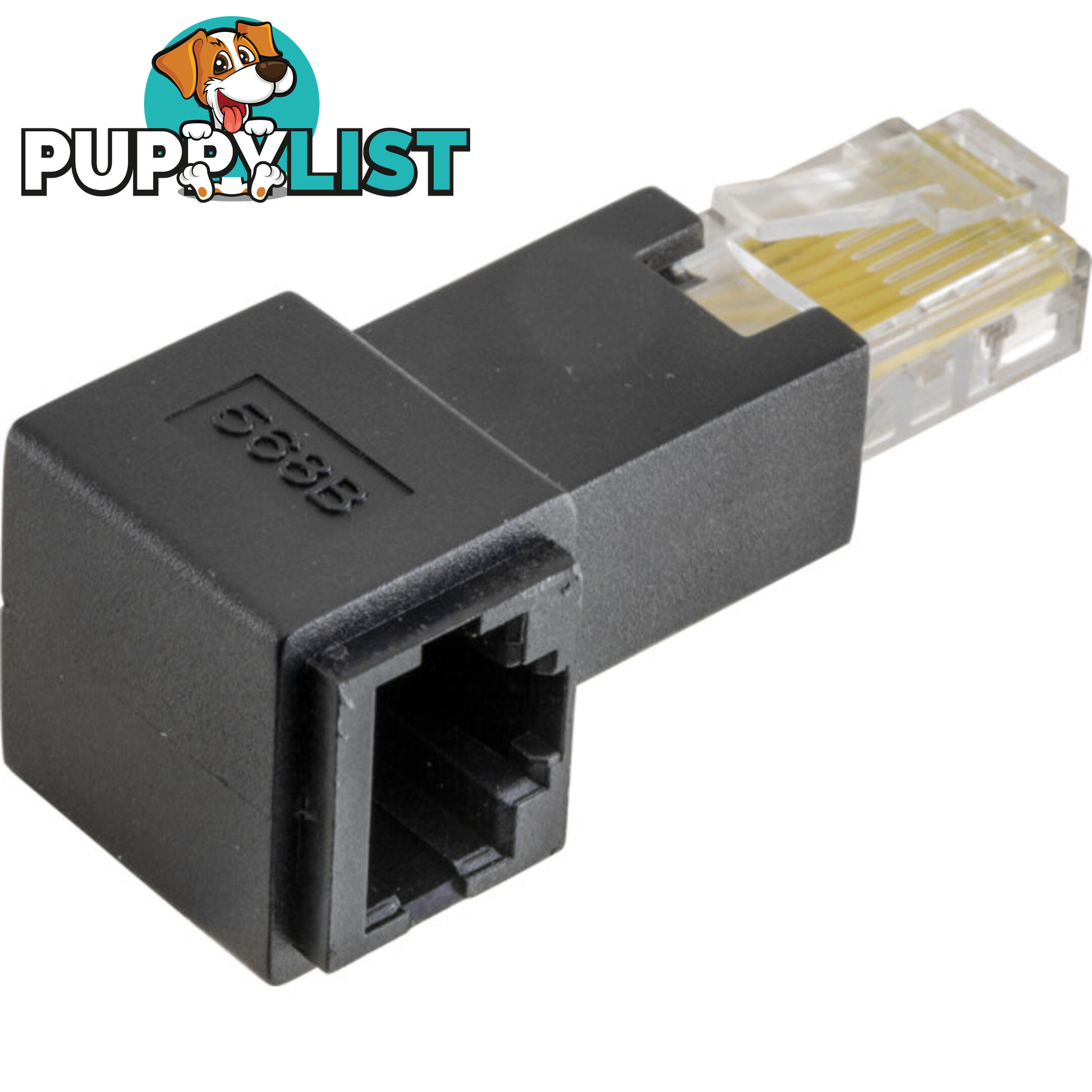 PA4406 RIGHT ANGLE RJ45 8P8C ADAPTOR RJ45 PLUG TO RJ45 SOCKET