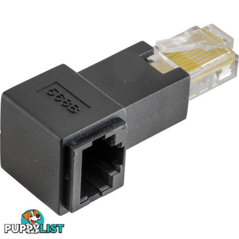 PA4406 RIGHT ANGLE RJ45 8P8C ADAPTOR RJ45 PLUG TO RJ45 SOCKET