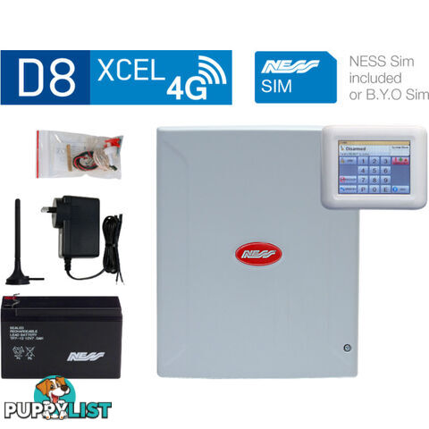 K-9308 D8XCEL4G PANEL WITH NAVIGATOR KEYPAD & 4G SIM