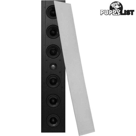 EWSLA63 IN-WALL LINE ARRAY LCR SPEAKER EDGELESS SOLD AS A SINGLE