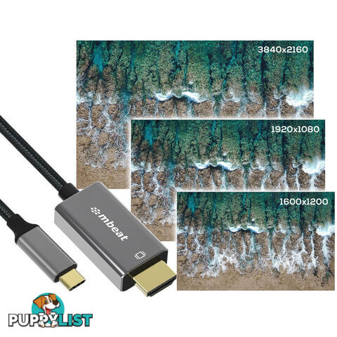 LC7976 1.8M USB-C TO HDMI CABLE 4K TOUGHLINK