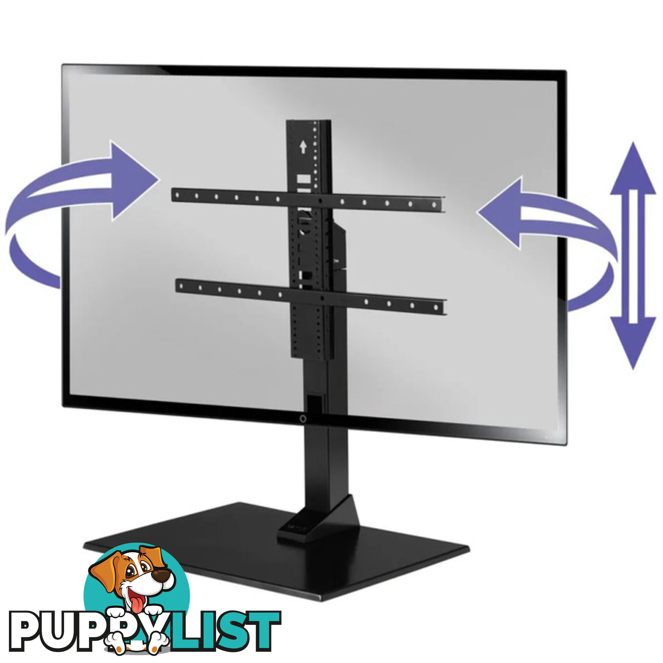 VSTV2-B2 40"-86" SWIVEL TV BASE SWIVELS UP TO 70 DEGREES