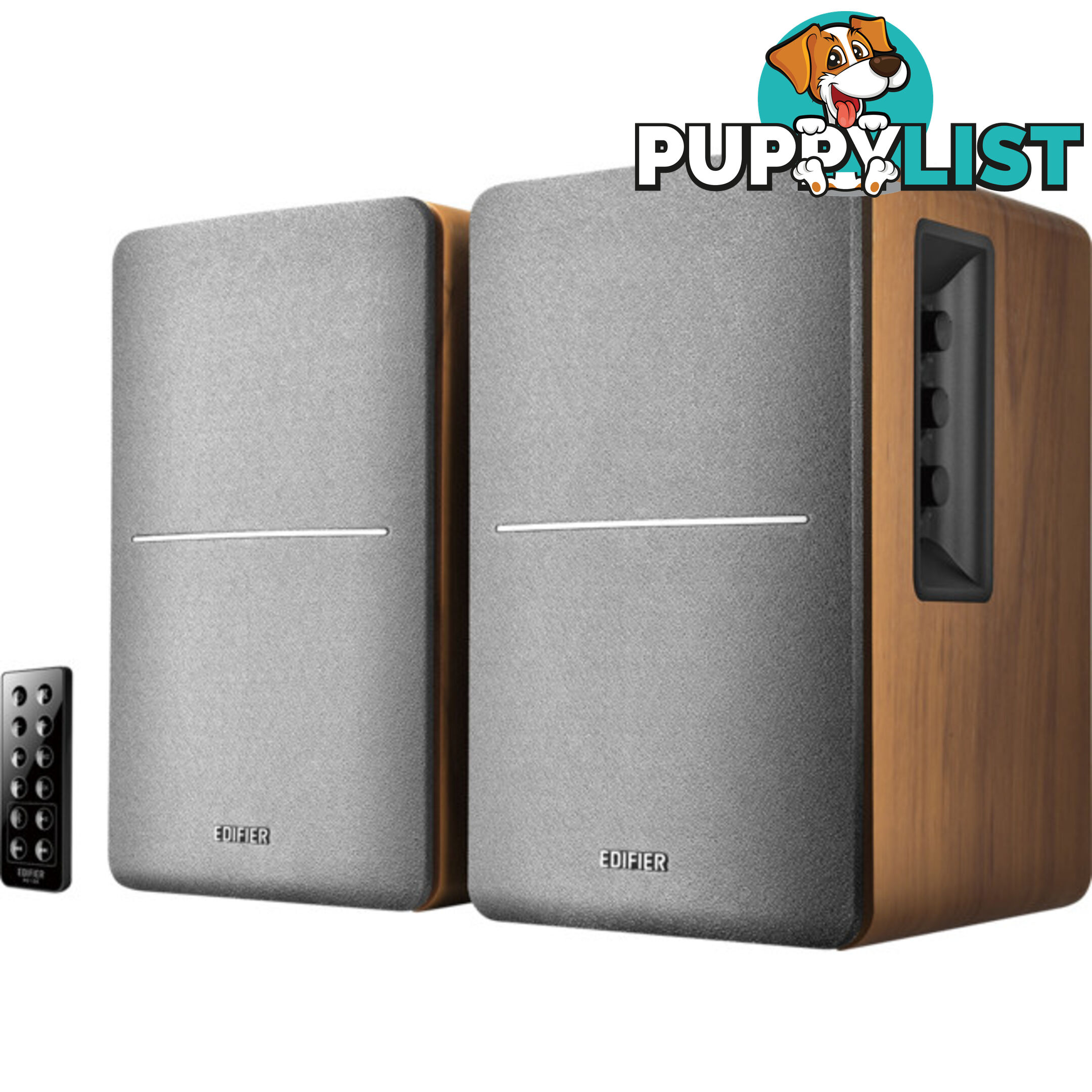 R1280DB-BR 42W BLUETOOTH ACTIVE SPEAKERS BROWN BOOKSHELF OPTICAL