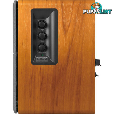 R1280DB-BR 42W BLUETOOTH ACTIVE SPEAKERS BROWN BOOKSHELF OPTICAL