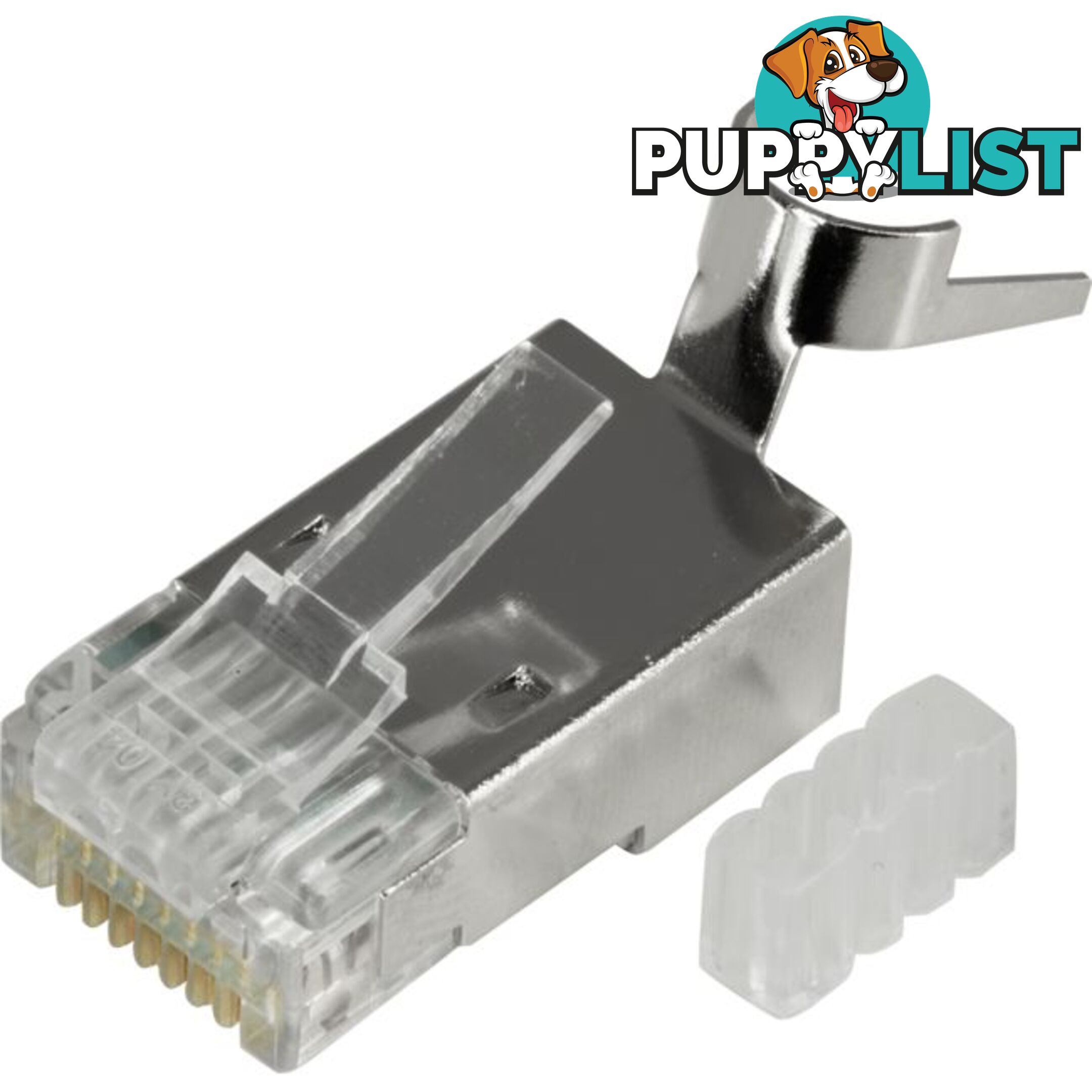 PK3940 SSTP CAT6 8P8C MODULAR PLUG SOLID SHIELDED RJ45