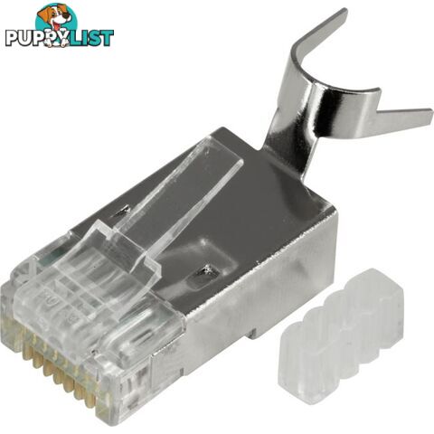 PK3940 SSTP CAT6 8P8C MODULAR PLUG SOLID SHIELDED RJ45