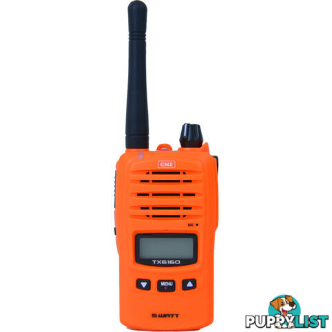 TX6160XO ORANGE 5W IP67 UHF CB HANDHELD BASE MODEL