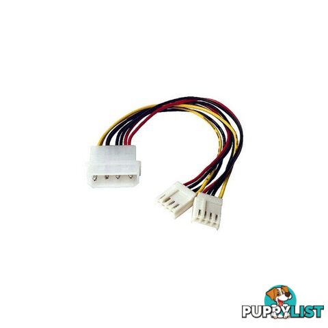 LC6415 MOLEX M5 PLUG TO 2X F3 PLUGS COMPUTER POWER LEAD (LC7011)