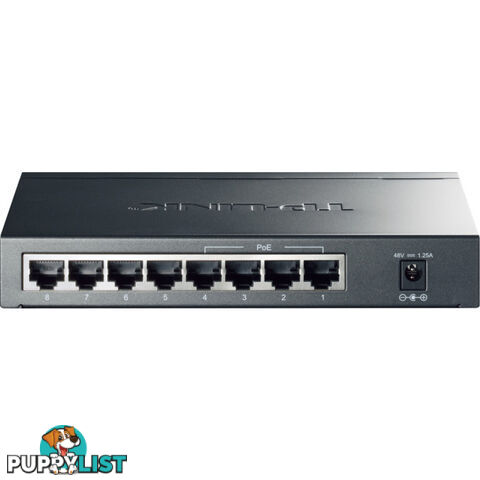 TLSG1008P 8 PORT 53W POE+ GIGABIT SWITCH 4 POE+ PORTS