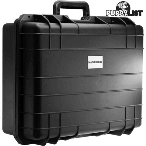 GS021B 460X 330X 145 PROTECTIVE CASE BLACK WITH FOAM GEARSAFE