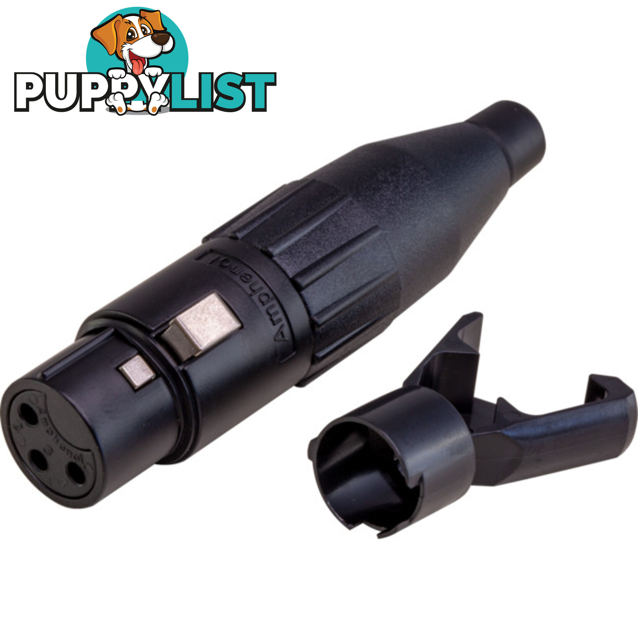 PD5320 3 PIN XLR LINE SOCKET (AC3FB) BLACK