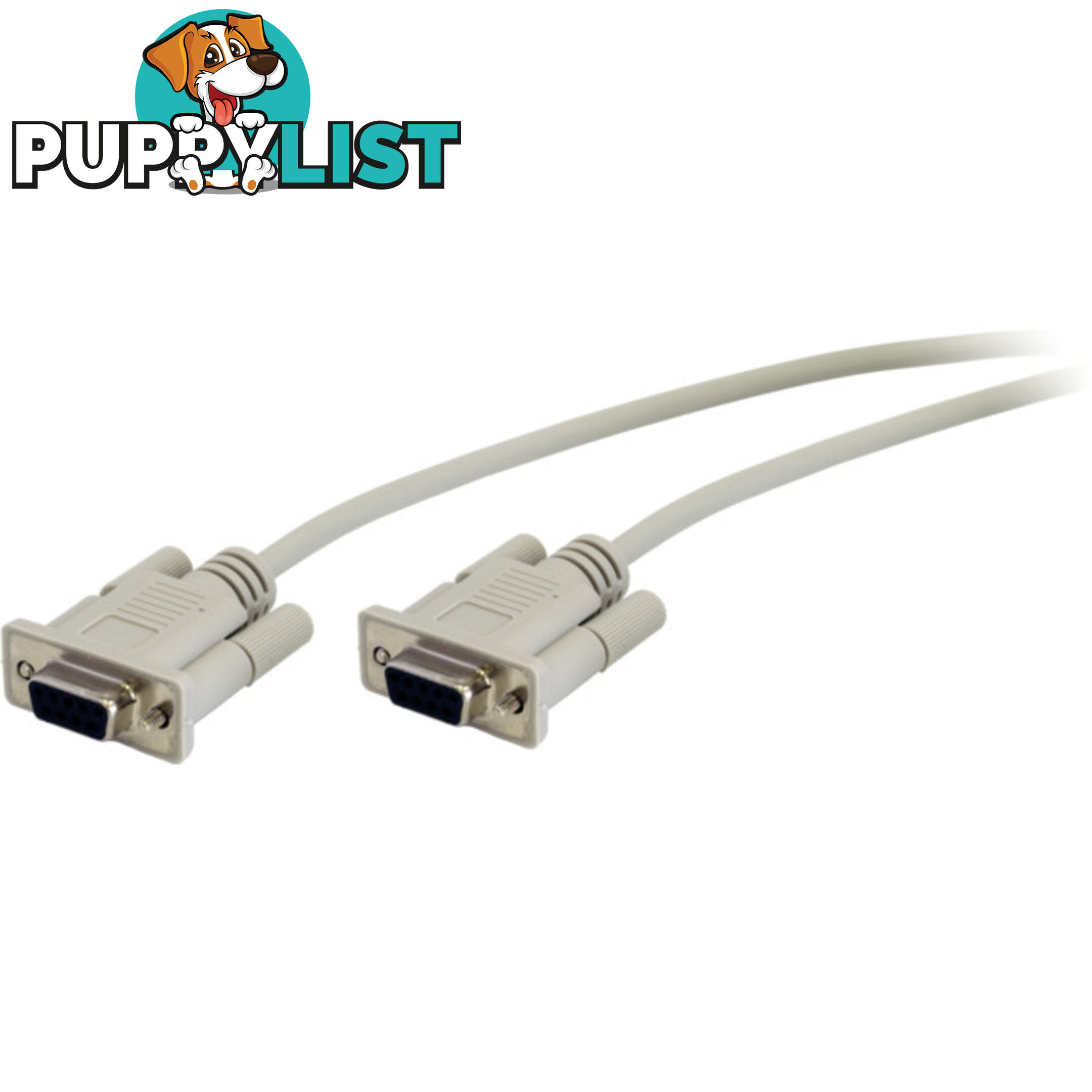 LC5086 2M DB9 NULL MODEM CABLE SOCKET TO SOCKET