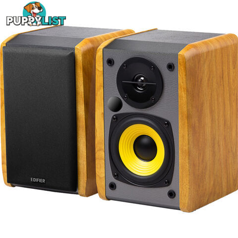 R1010BTBRN POWERED BLUETOOTH SPEAKERS BOOKSHELF BROWN