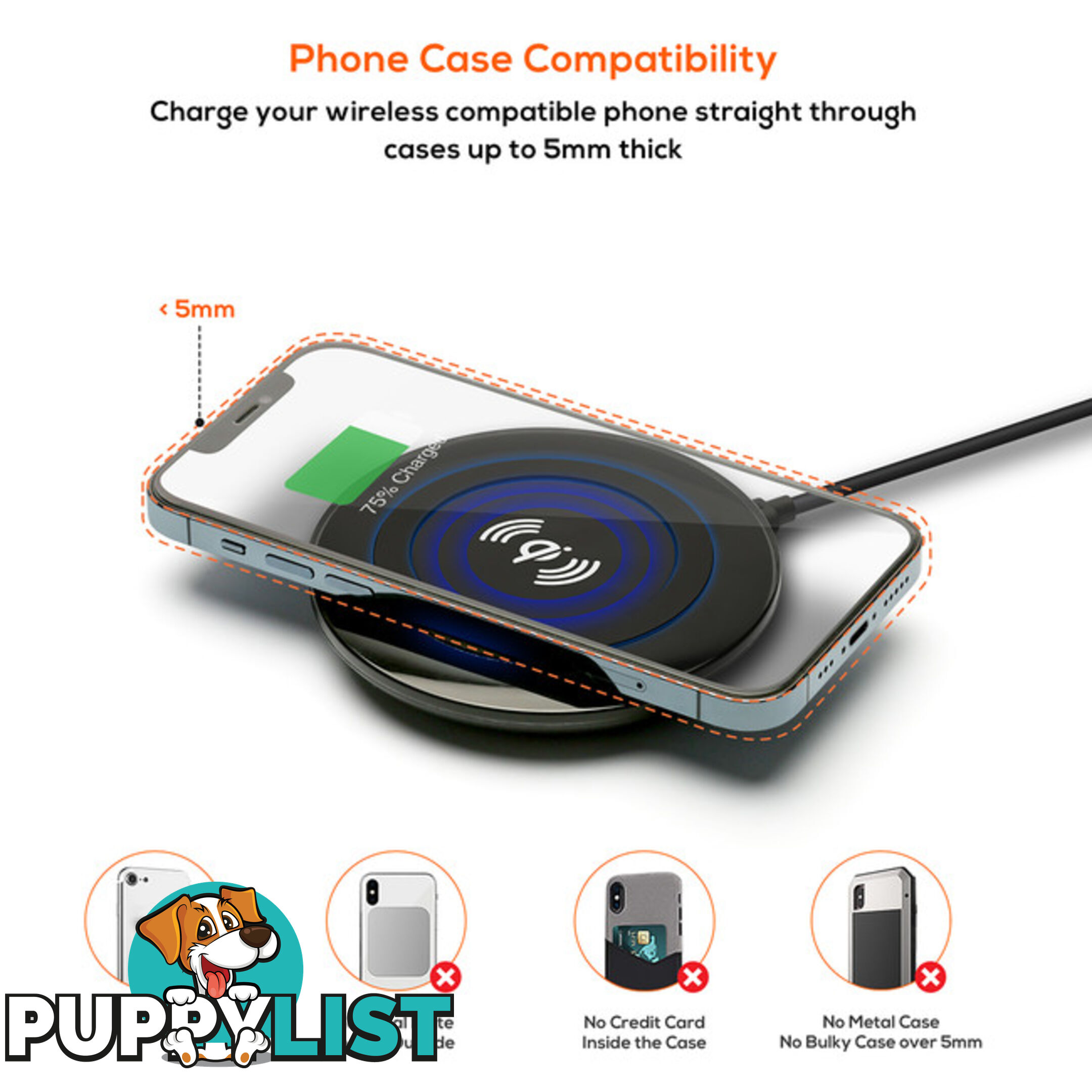 WCS07 10W QI WIRELESS CHARGING PAD GORILLA POWER