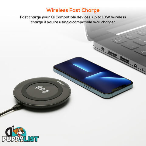 WCS07 10W QI WIRELESS CHARGING PAD GORILLA POWER