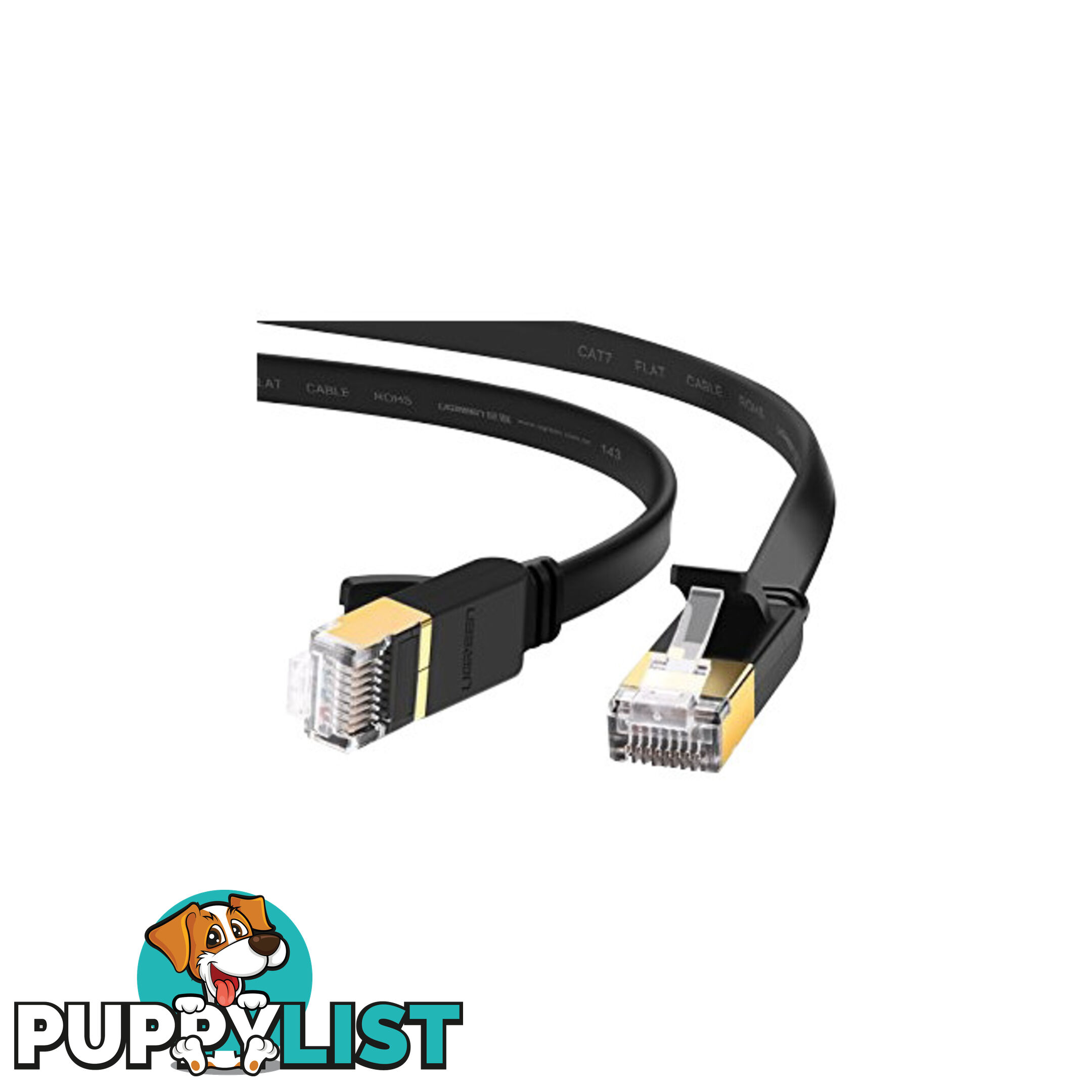 LC7472 FLAT 1M BLACK CAT7 PATCH LEAD 10GBE EDIMAX