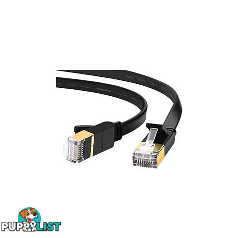 LC7472 FLAT 1M BLACK CAT7 PATCH LEAD 10GBE EDIMAX