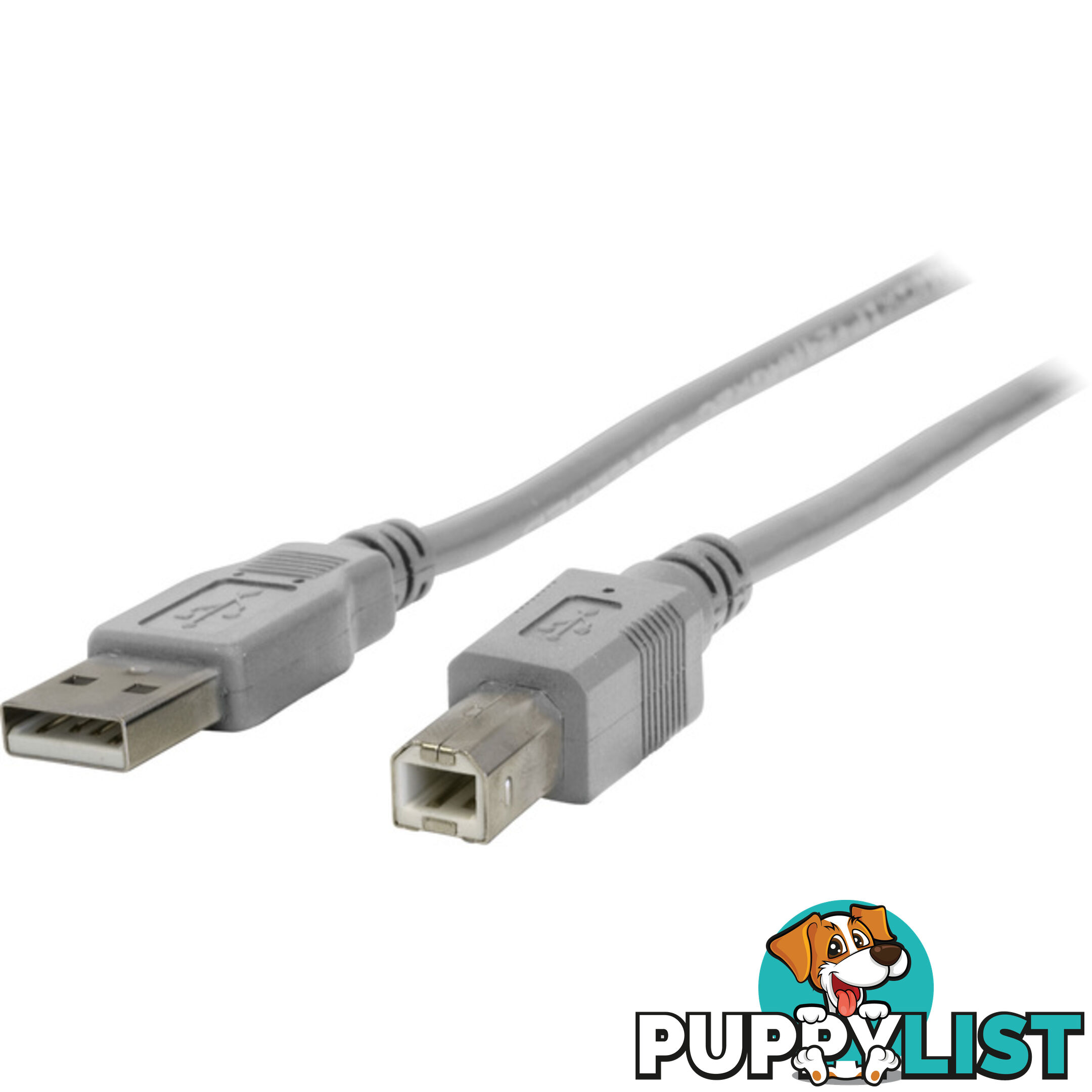 LC7210 3M USB-A PLUG TO USB-B PLUG LEAD USB2.0 - GREY