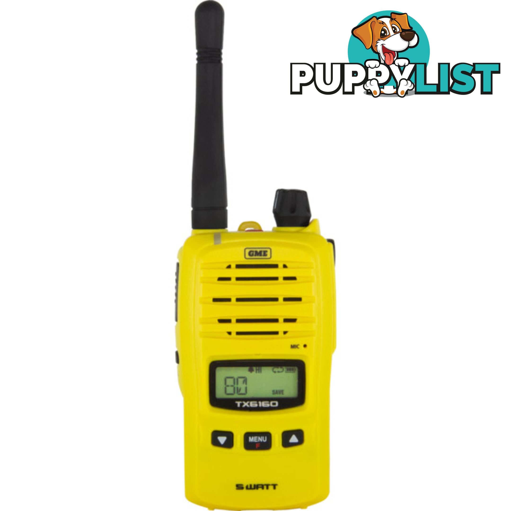 TX6160XY 5W UHF CB HANDHELD YELLOW BASE MODEL