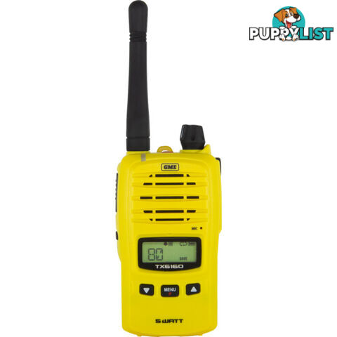 TX6160XY 5W UHF CB HANDHELD YELLOW BASE MODEL