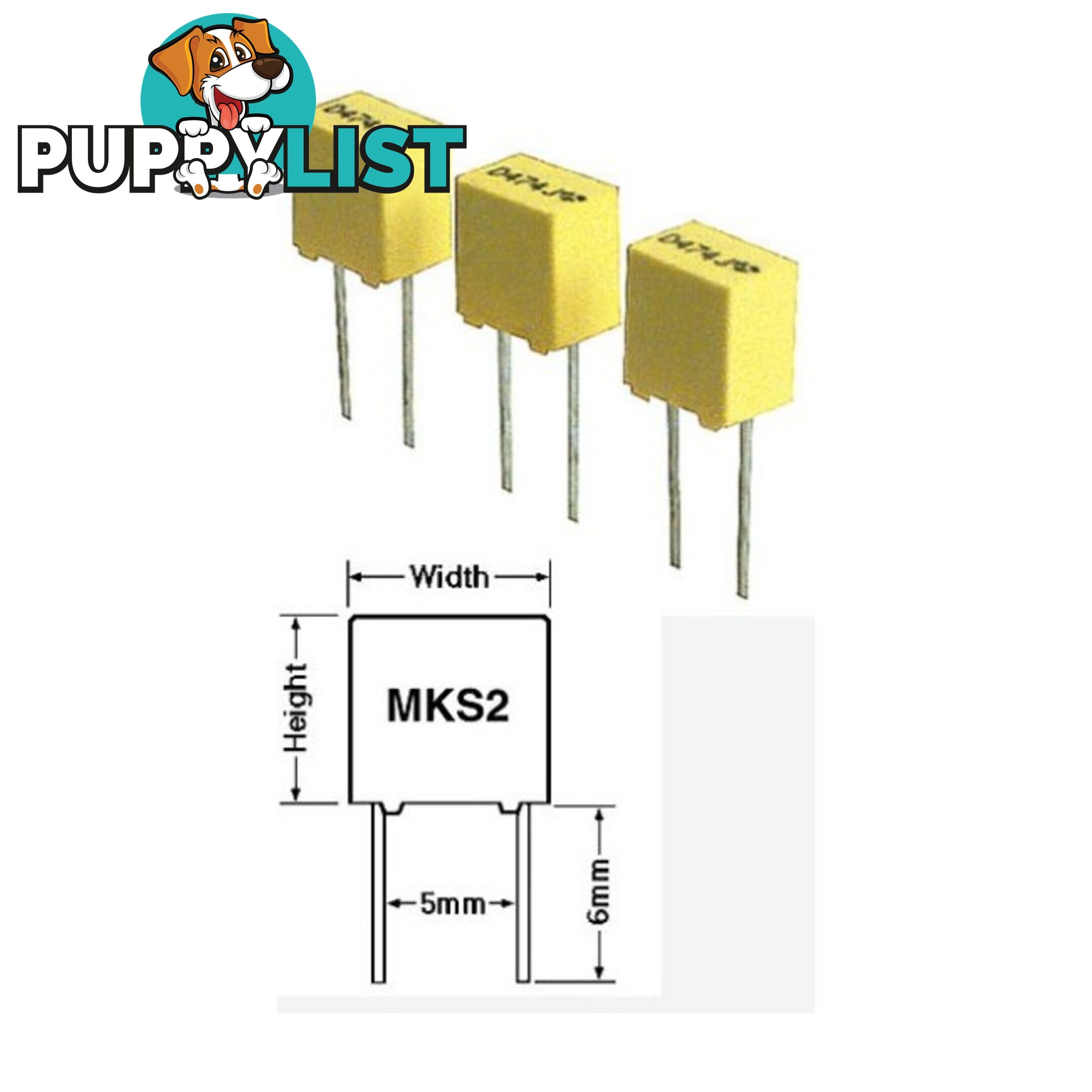 MKS2.047-63 .047 63V POLYESTER CAPACITOR MKS2