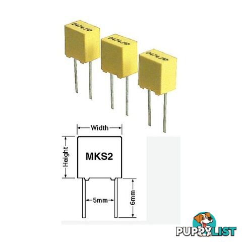 MKS2.047-63 .047 63V POLYESTER CAPACITOR MKS2