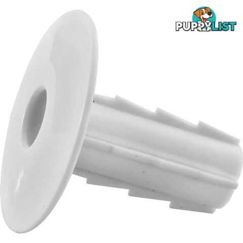 8FTBW 8MM RG6 FEED THRU BUSHING WHITE