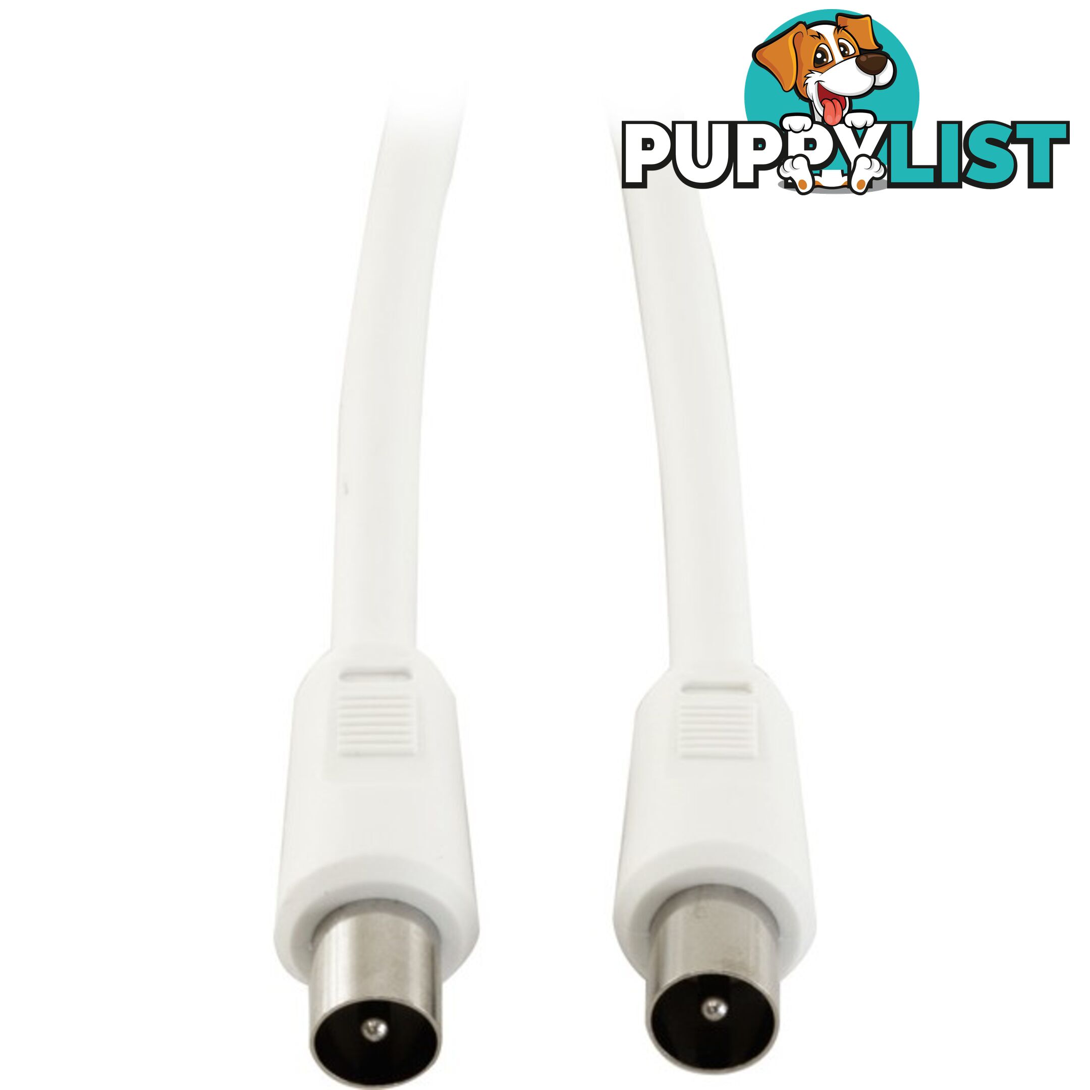 FL59Q-2PPW 2M RG59QUAD PAL FLYLEAD PAL PLUG TO PAL PLUG WHITE