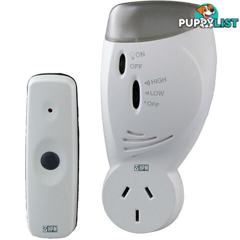 D641/PIFL 70M 240V WIRELESS DOOR CHIME WITH FLASHING LIGHT