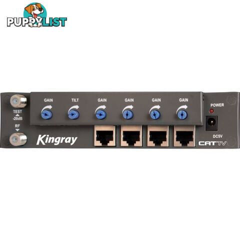 CAT01 4 WAY RF OVER CAT5 AMPLIFIER KINGRAY