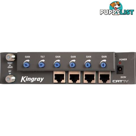 CAT01 4 WAY RF OVER CAT5 AMPLIFIER KINGRAY