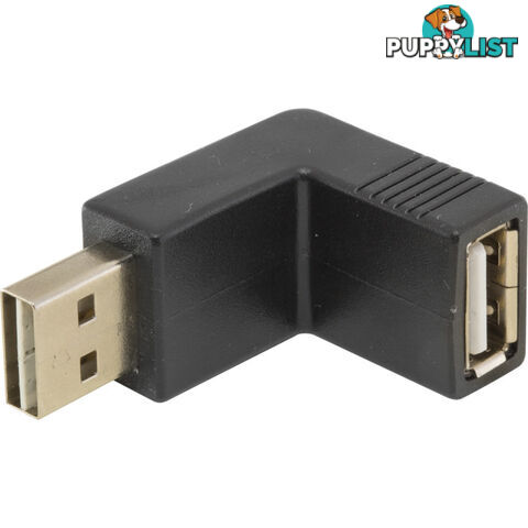 PA2311 USB 2.0 RIGHT-ANGLE ADAPTOR DOUBLE SIDED A PLUG TO SOCKET