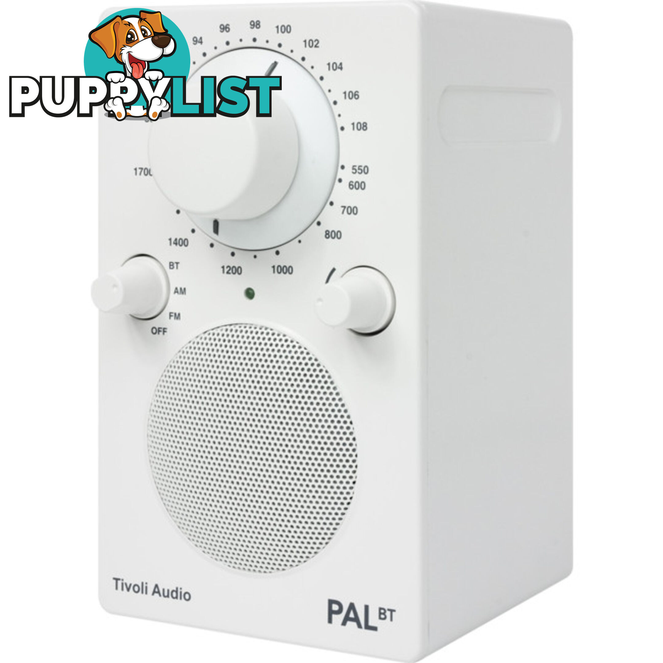 PALBT-WHT BLUETOOTH / FM / AM PORTABLE RADIO - WHITE