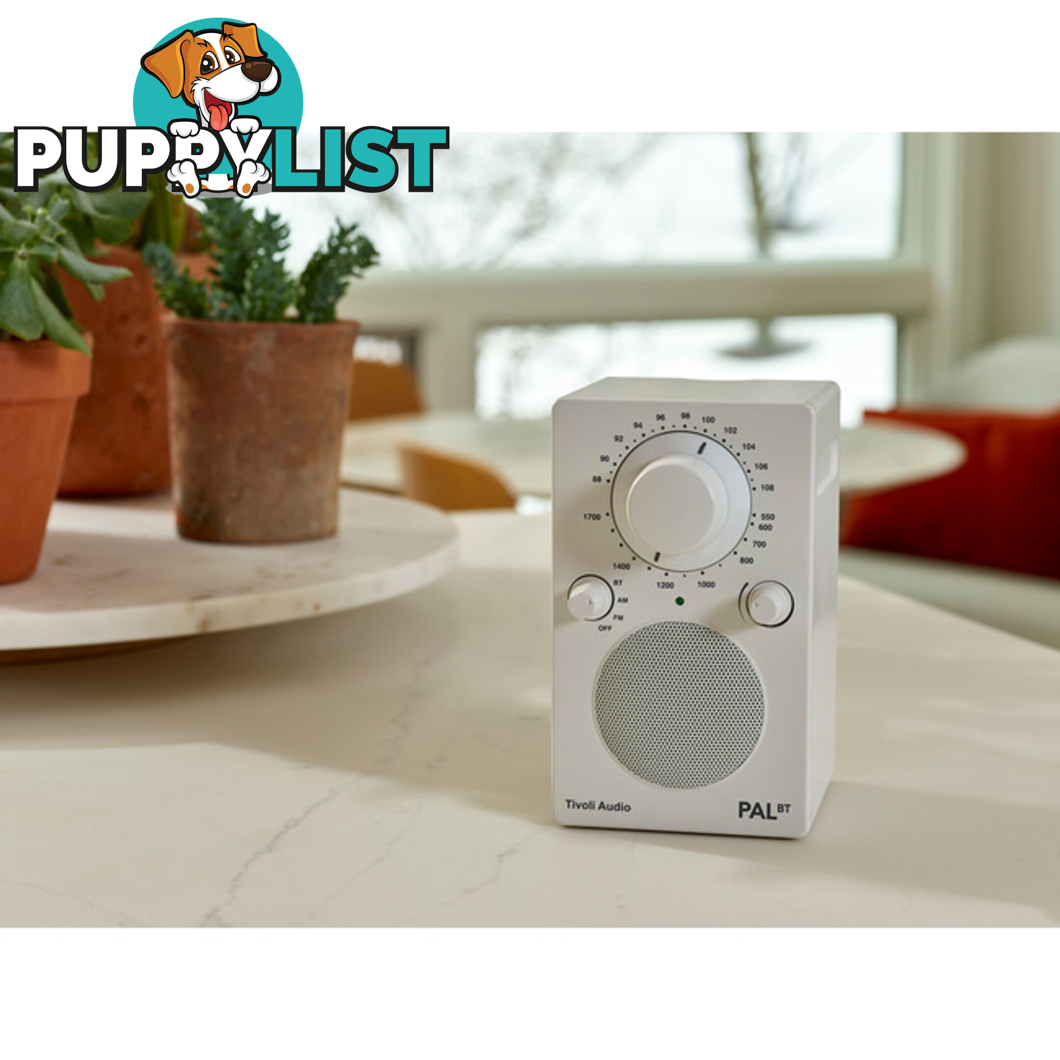 PALBT-WHT BLUETOOTH / FM / AM PORTABLE RADIO - WHITE