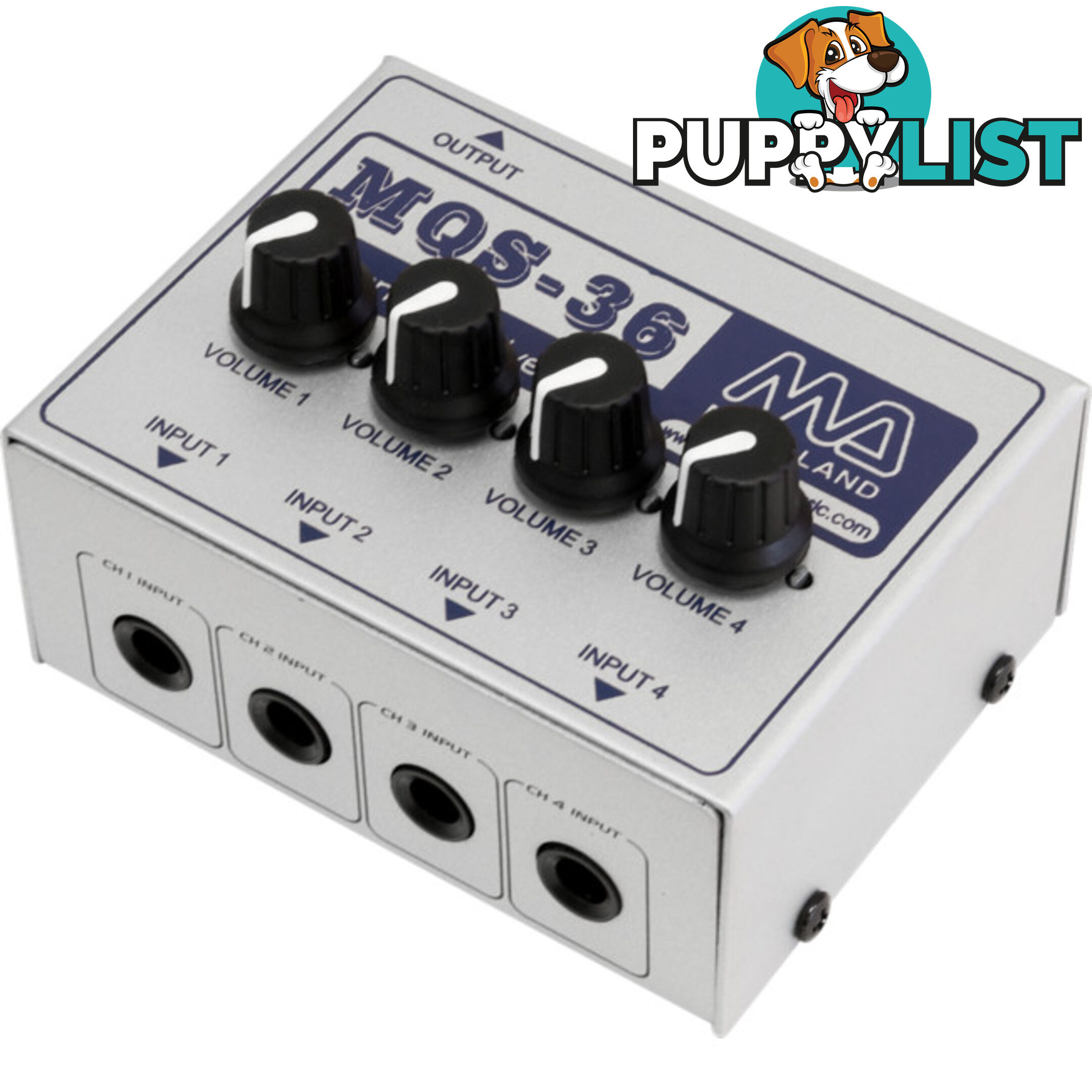 MQS36 4CH PASSIVE MIXER LINE OR INSTRUMENT LEVEL