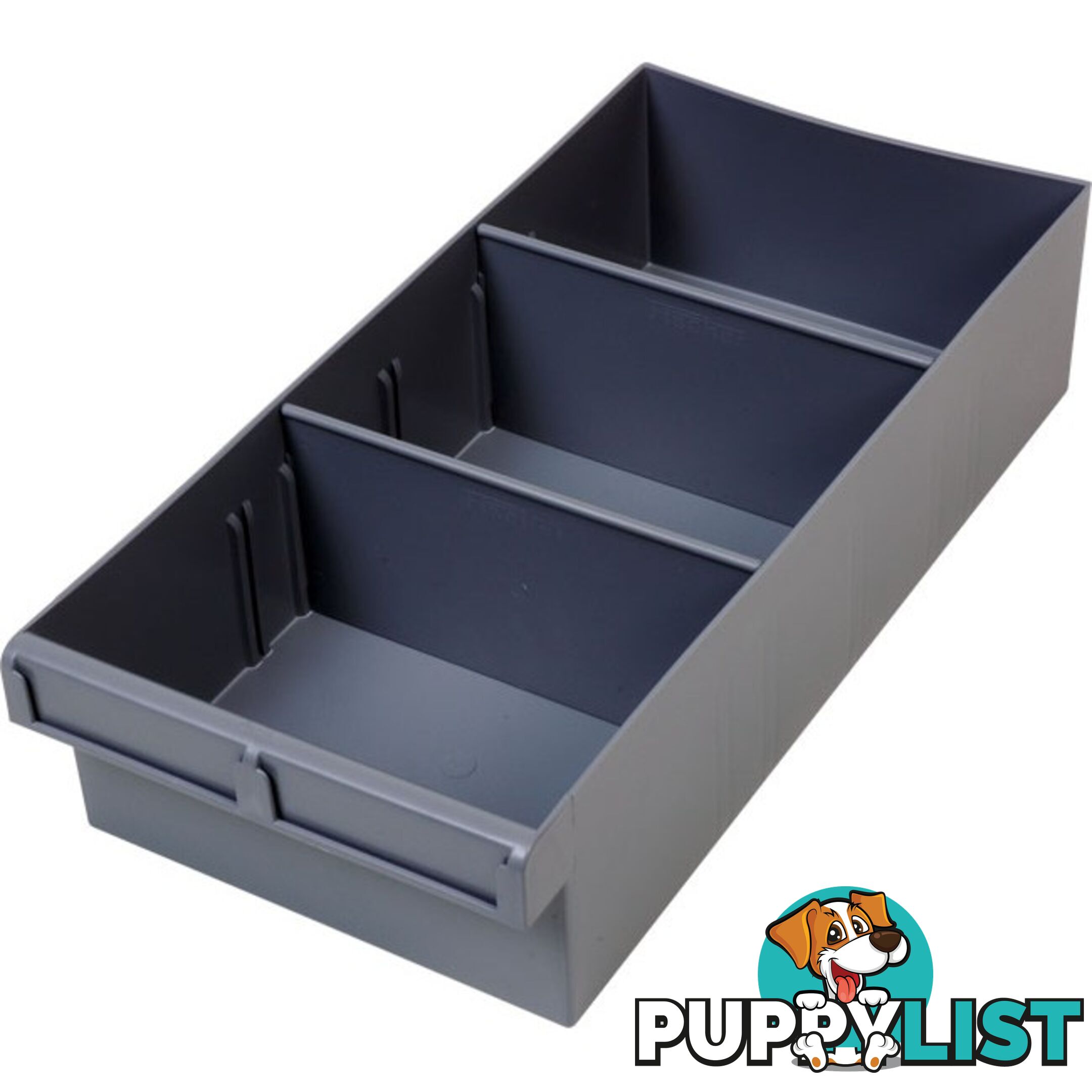 1H025 400MM LARGE SPARE PARTS TRAY GREY DRAWER WITH DIVIDERS