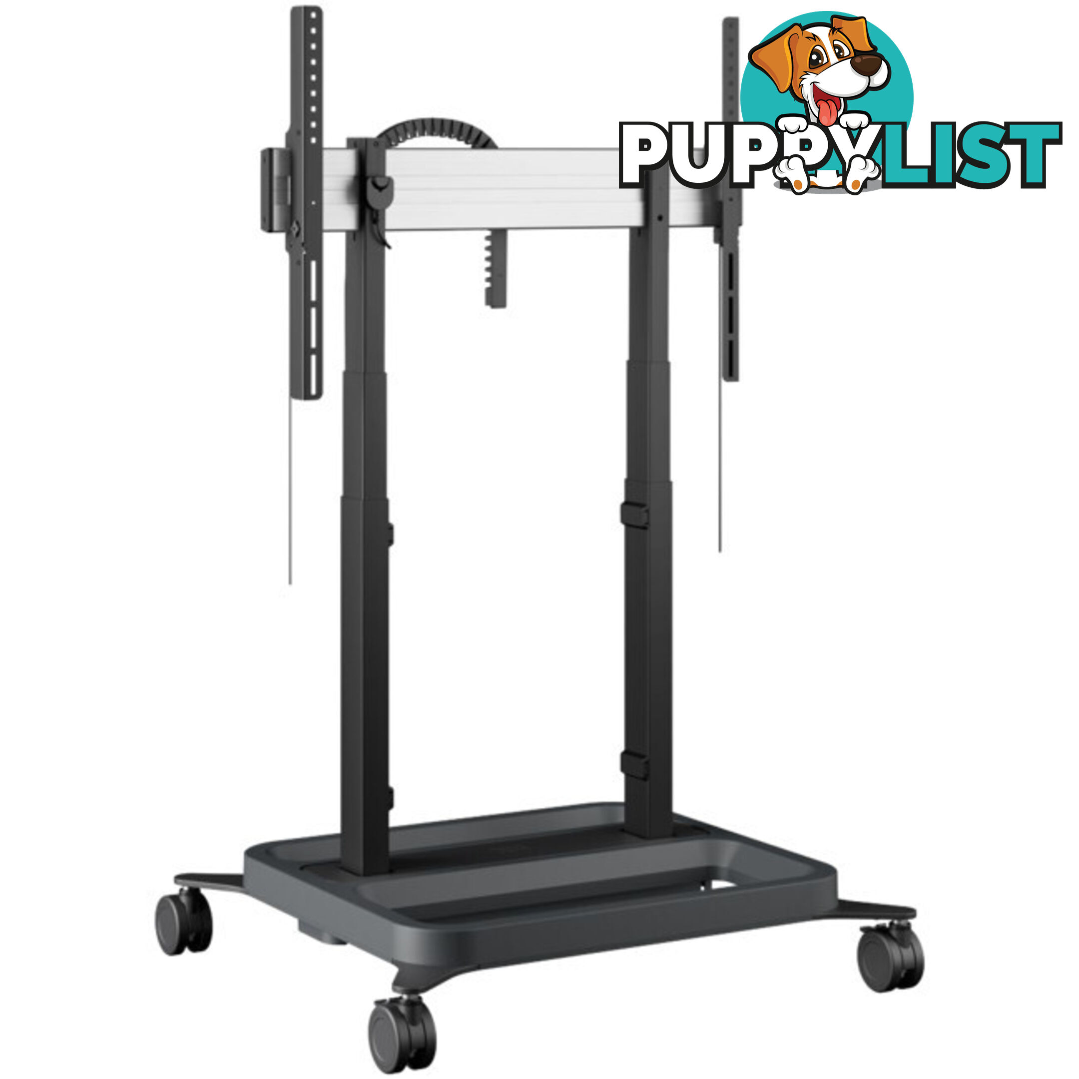 RISE5308 MOTORIZED DISPLAY LIFT TROLLEY- PREMIUM WHEELS 80MM PER SEC SPEED - UP TO 86" -120KG DISPLAY