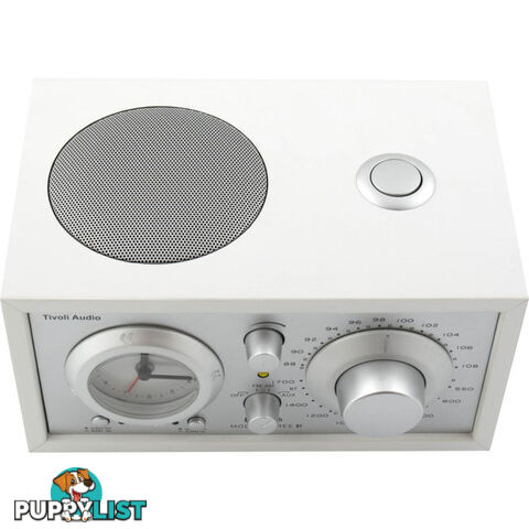 M3USBTWHT MODEL THREE BT - WHITE/ SILVER BLUETOOTH AM/FM CLOCK RADIO