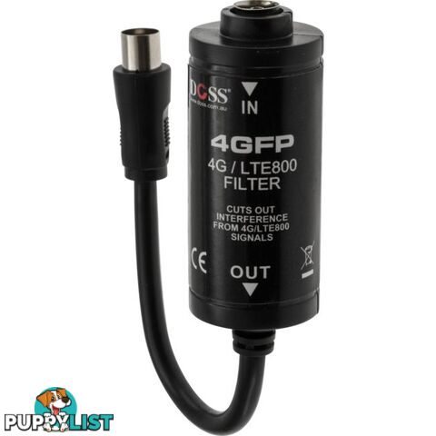 4GFP 5-694MHZ 4G INLINE FILTER ANTENNA PAL PLUG TO SOCKET