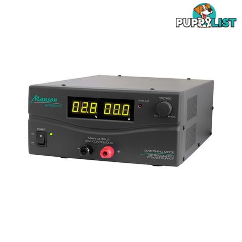 SPS9400 40AMP 3-15V DC POWER SUPPLY DIGITAL BENCH TOP DARK GREY