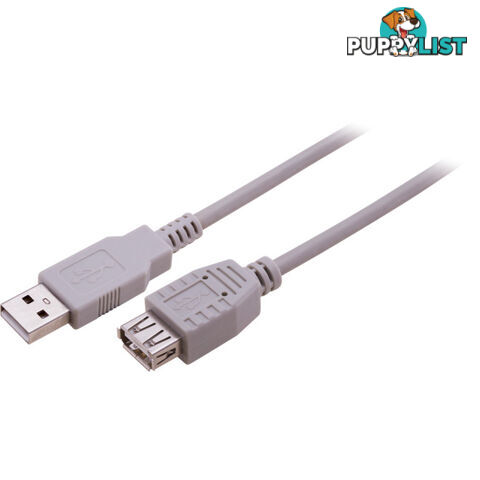 LC7185 USB EXTENSION LEAD - 25CM USB-A PLUG TO USB-A SOCKET