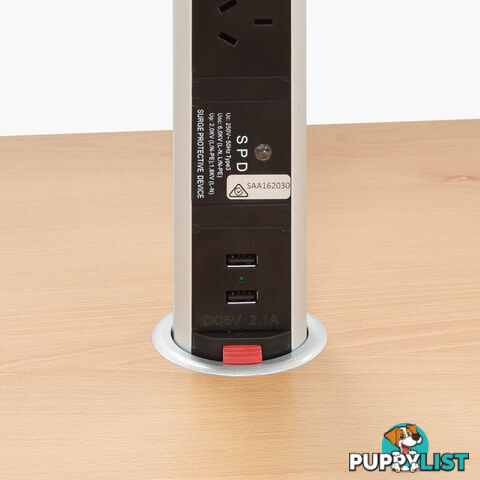 EPS012 DESK TOP POP UP POWER STRIP ERGOVIDA