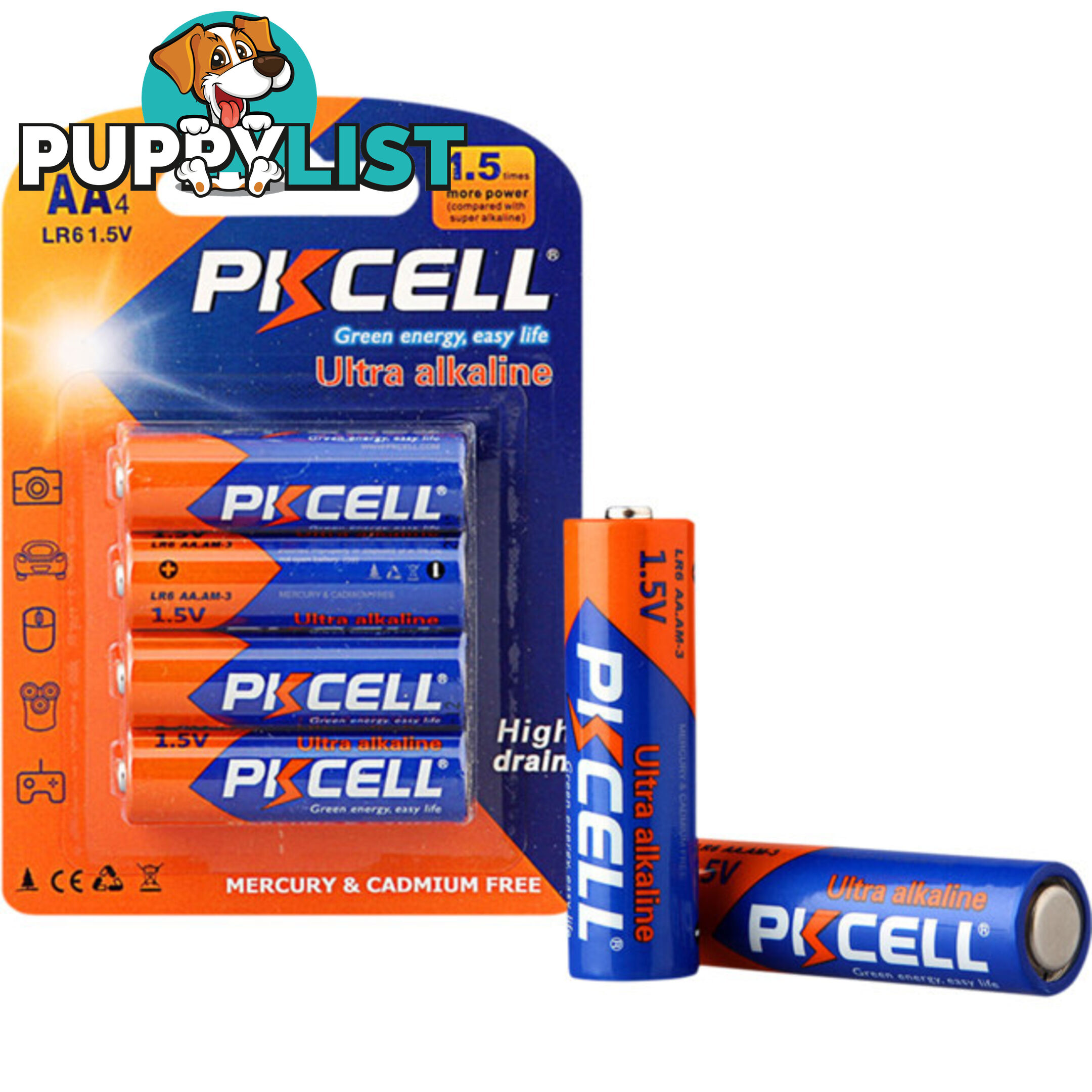 PKAL4PAA 1.5V ULTRA ALKALINE AA BATTERY 4PK LR6 ULTRA DIGITAL