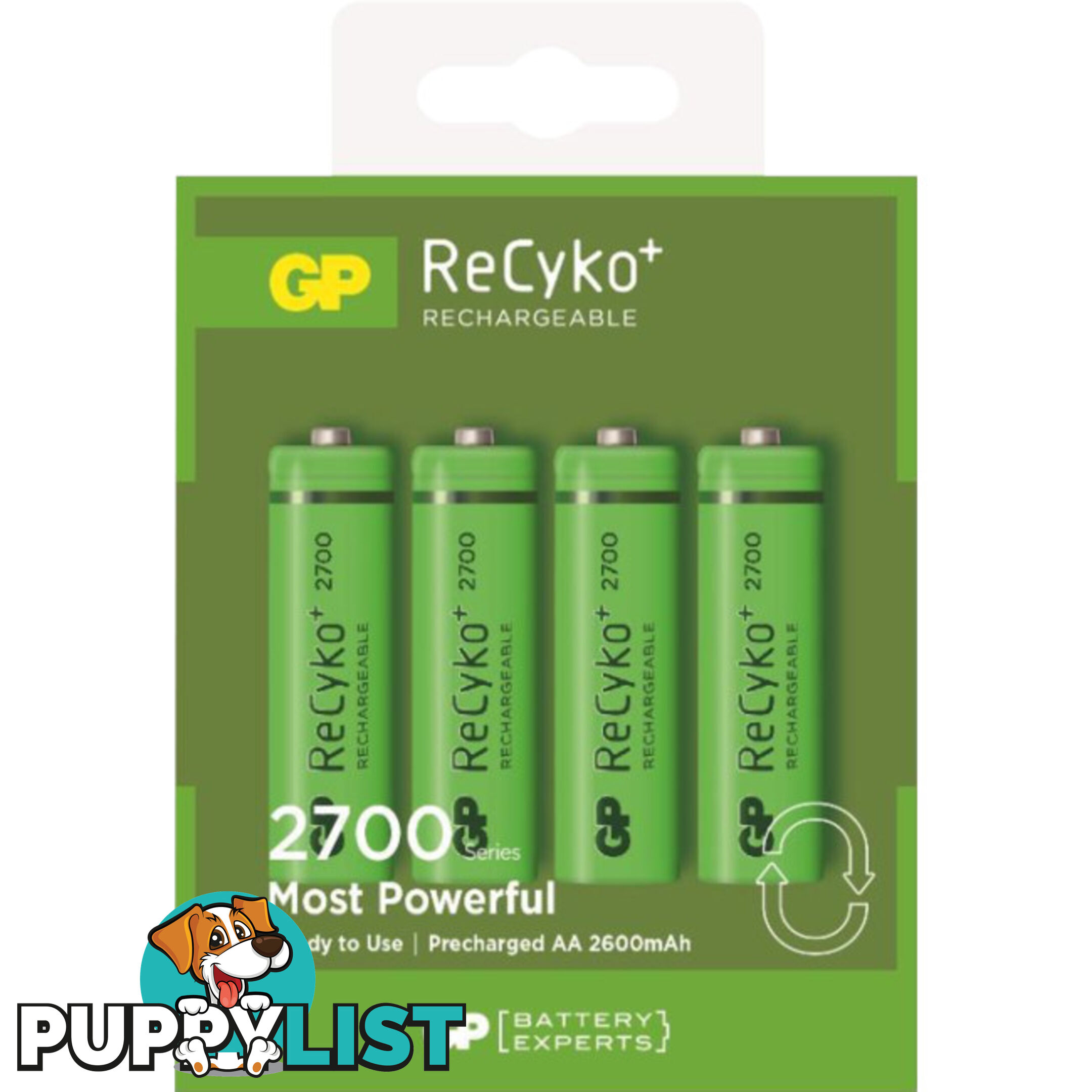 270AAHCB-C4 RECYKO 2600MAH AA BATTERIES 4P 2700 SERIES