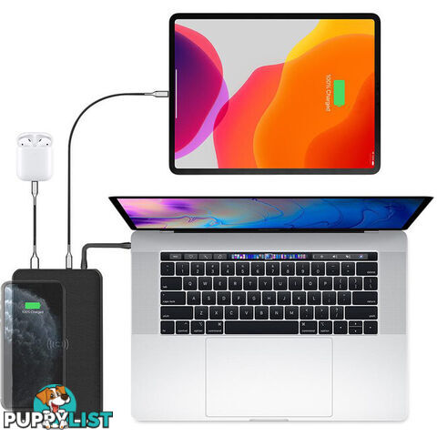 PBQI27K72W 27K MAH WIRELESS POWER BANK QI CHARGER 72W LAPTOP CHARGER