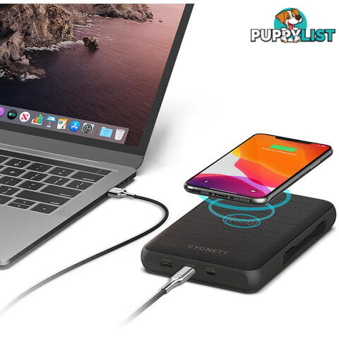 PBQI27K72W 27K MAH WIRELESS POWER BANK QI CHARGER 72W LAPTOP CHARGER