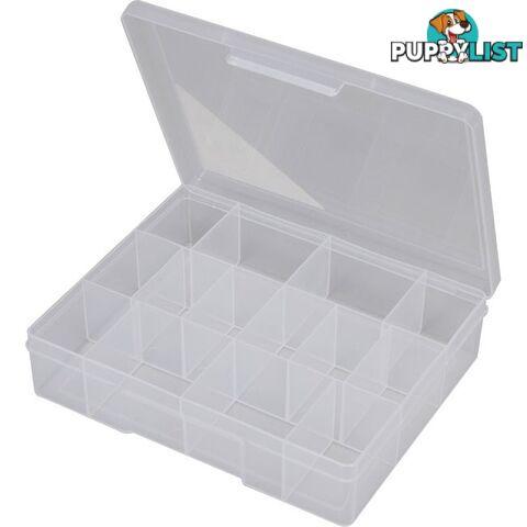 1H039 14 COMPARTMENT STORAGE BOX MEDIUM PLASTIC CASE